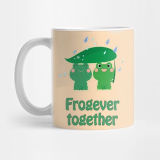 Frogever together - cute & romantic love pun Mug